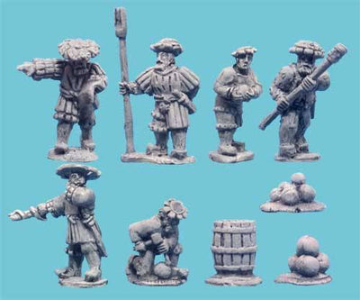Miniatures, Artillery Crews