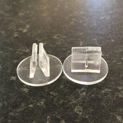 20mm Clear Round Stands - 10 Pack