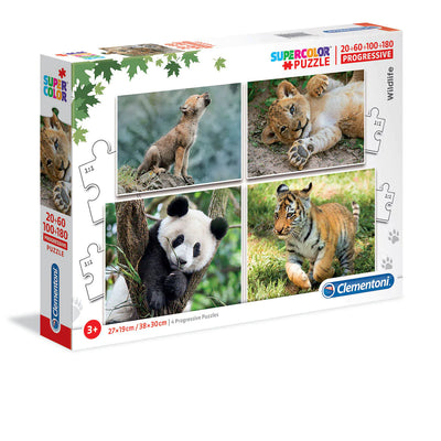 Jigsaw Puzzles, Progressive Wildlife 4-in-1 Jigsaw Puzzle