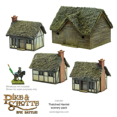 Miniatures, Thatched Hamlet Scenery Pack