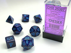 Speckled Cobalt 7 Poly-Dice