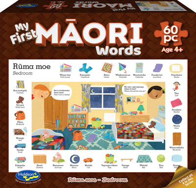 Science and History Games, First Maori Words Ruma Moe 60PC