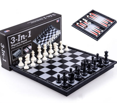 Traditional Games, Magnetic 3-in-1 Game Set - 12 Inch