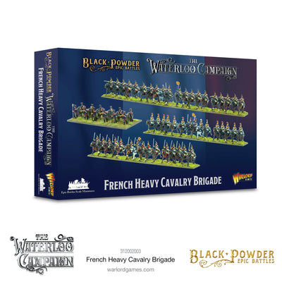 Miniatures, Warlord Games Waterloo Epic French Heavy Cavalry Brigade