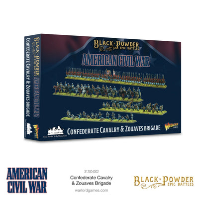 Miniatures, Epic Confederate Cavalry & Zouaves Brigade