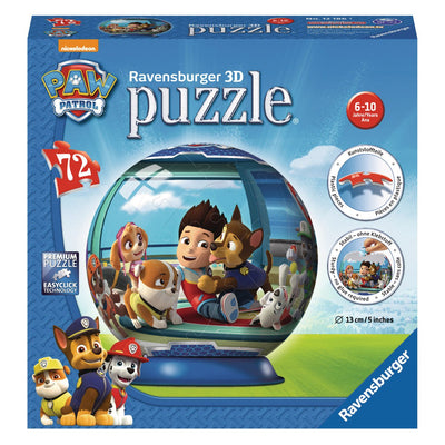 3D Jigsaw Puzzles, 3D Puzzle Ball: Paw Patrol - 108pc