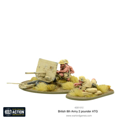 Miniatures, 8th Army 2 Pounder Anti-Tank Gun