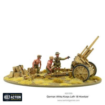 Miniatures, Afrika Korps LeFH18 10.5CM Medium Artillery