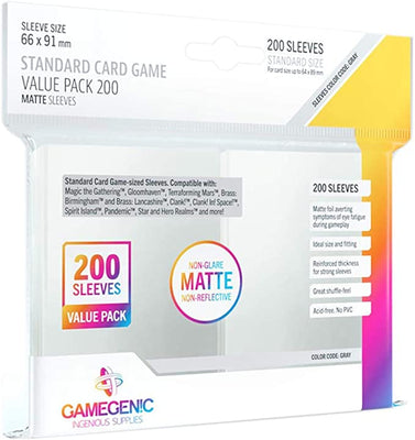 Products, 200 Standard Matte Sleeves