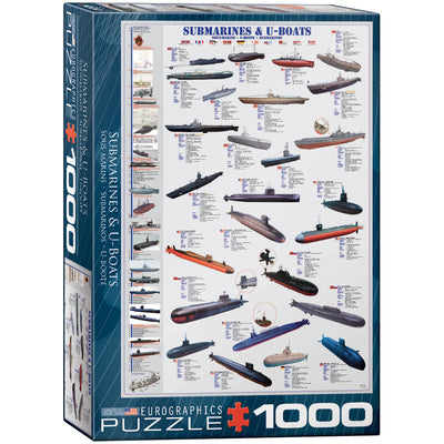 Jigsaw Puzzles, Submarines & U-Boats - 1000pc