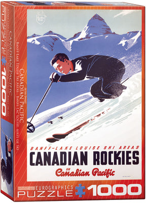 Jigsaw Puzzles, Banff Lake Louise Ski Areas by Peter Ewart 1000PC