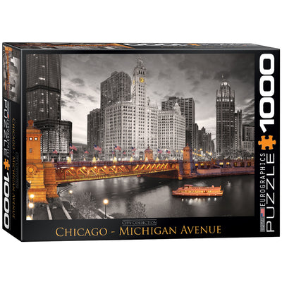 Jigsaw Puzzles, Chicago Michigan Avenue - 1000pc