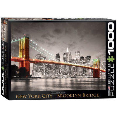 Jigsaw Puzzles, New York City Brooklyn Bridge - 1000pc