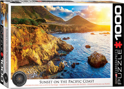 Jigsaw Puzzles, Sunset on the Pacific Coast 1000PC