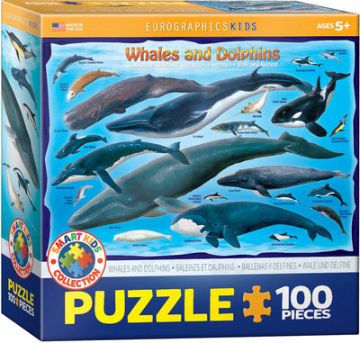 Kid's Jigsaws, Whales and Dolphins 100PC