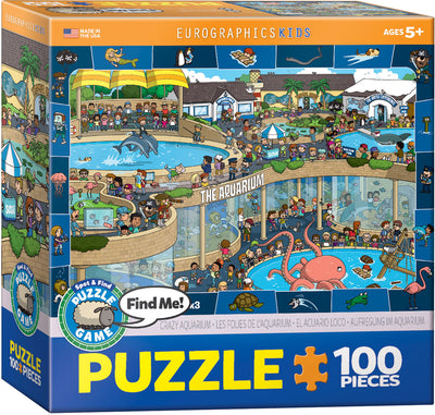 Kid's Jigsaws, Crazy Aquarium 100PC