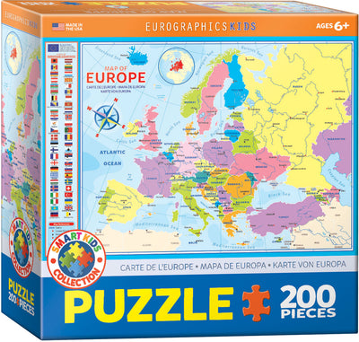 Kid's Jigsaws, Map of Europe - 200pc