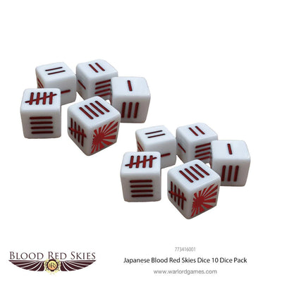 Dice, Japanese Blood Red Skies Dice