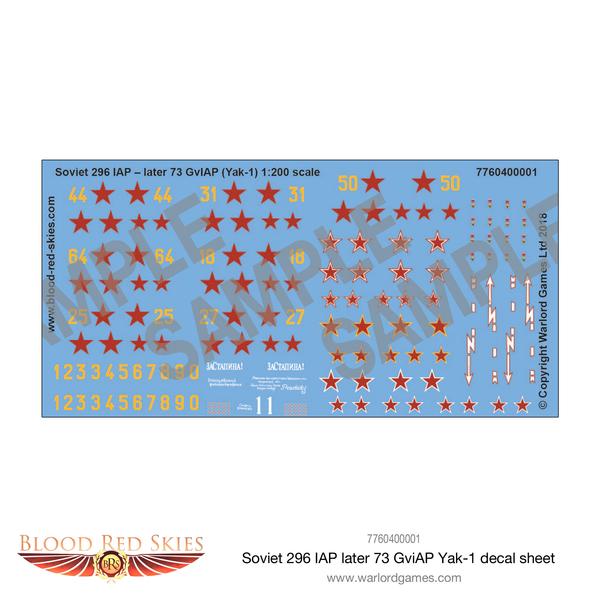 Soviet 296 IAP Yak Decal Set