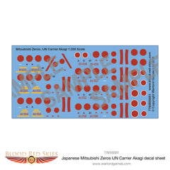 Mitsubish Zero Ijn Akagi Decal