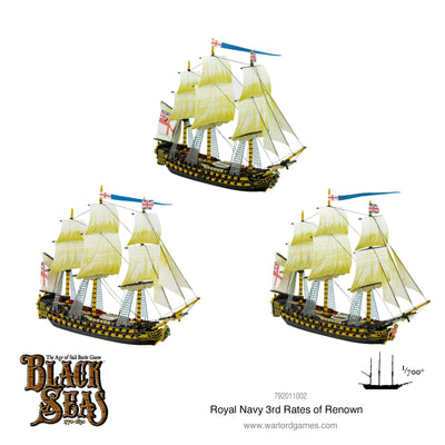 Miniatures, Black Seas: Royal Navy 3rd Rates of Renown