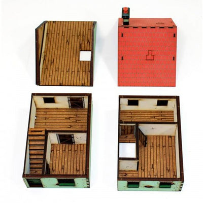 Products, 28mm Terrain: Pre-painted Right Side Semi Dettached Type 1