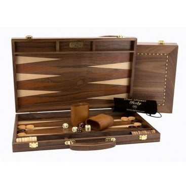 Traditional Games, 38cm Backgammon Walnut