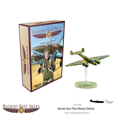 Miniatures, Blood Red Skies: Soviet Ace Pilot - Mariya Dolina