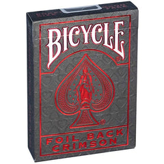 Bicycle Crimson Red Foil Back Playing Cards