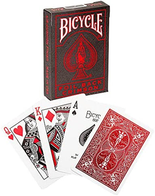 All Products, Bicycle Crimson Red Foil Back Playing Cards