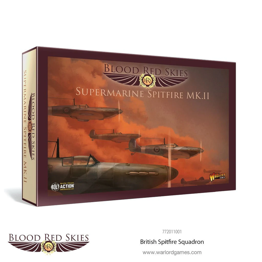Blood Red Skies: British Spitfire 6 Plane Squadron