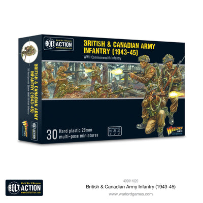 Miniatures, Bolt Action: British & Canadian Army infantry 1943-45)