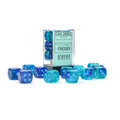 Gemini Blue/Light Blue D6 16mm 12 Pack