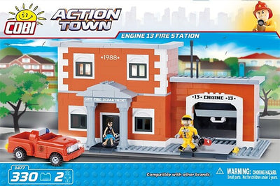 COBI - Construction Blocks, Action Town: Engine 13 Fire Station - 330pc
