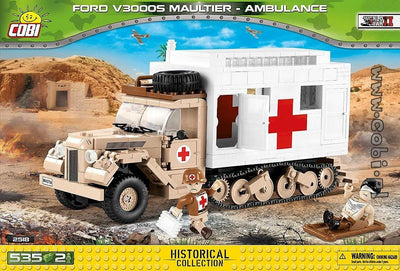 COBI - Construction Blocks, Ford V3000S Maultier - 535PCS