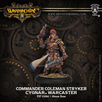 Miniatures, Warmachine: Cygnar – Lord Commander Coleman Stryker Warcaster