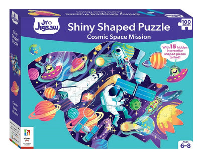 Kid's Jigsaws, Shiny Shaped: Cosmic Space Mission - 100pc