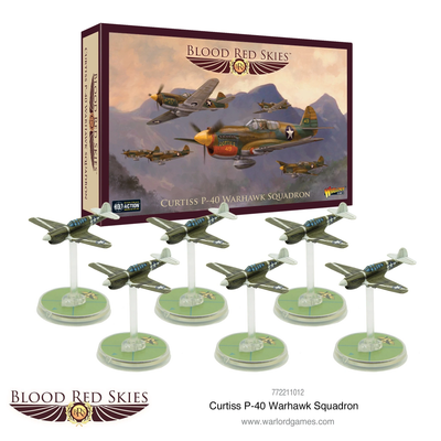 Miniatures, Blood Red Skies: Curtiss P-40 Warhawk squadron