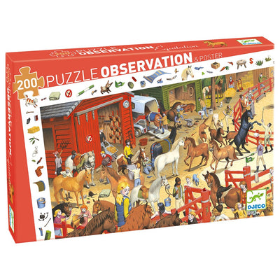 Kid's Jigsaws, Horse Riding Observation Puzzle - 200pc