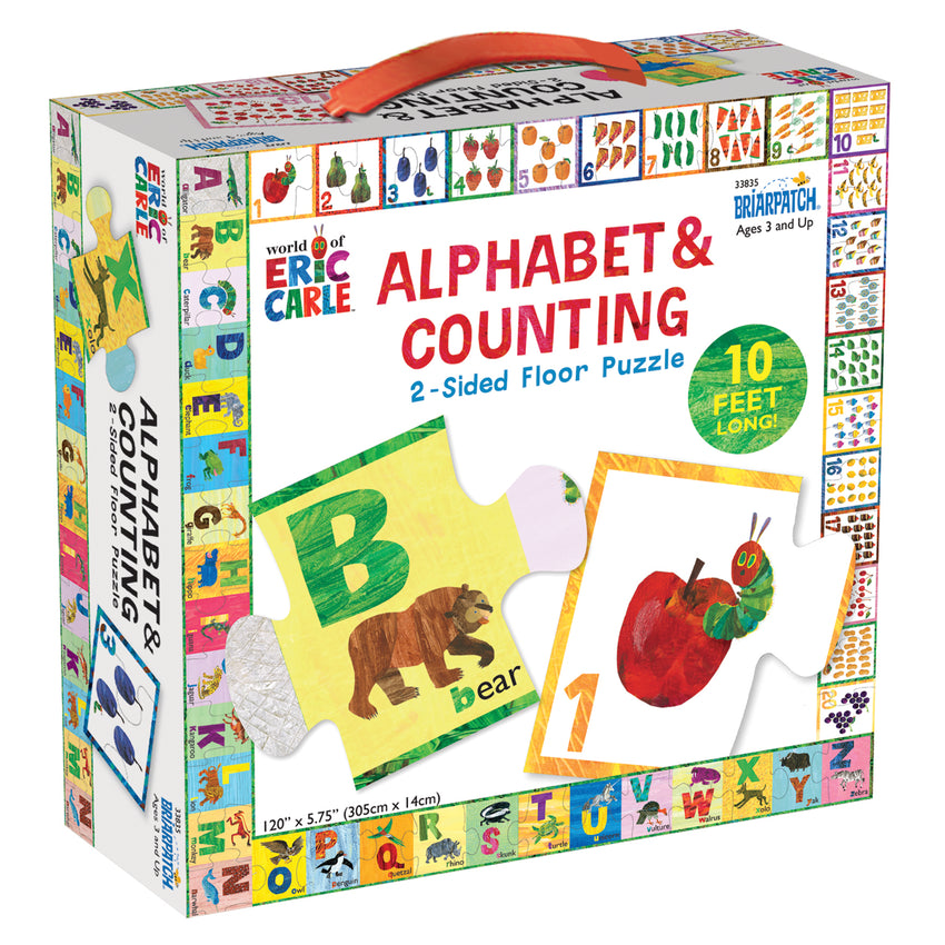 The World of Eric Carle 2-Sided Alphabet & Counting Floor Puzzle 10 Feet Long!