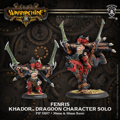 Miniatures, Warmachine: Khador – Fenris Dragoon Character Solo