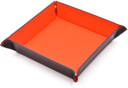 Folding Dice Tray - Orange