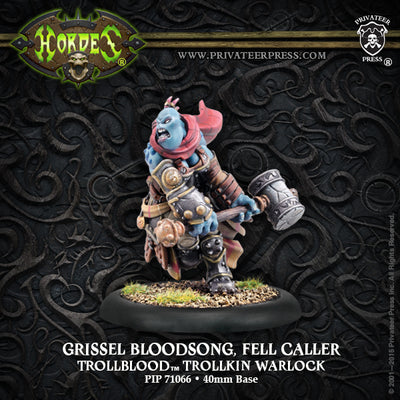 All Products, Hordes: Trollbloods – Grissel Bloodsong Fell Caller Warlock