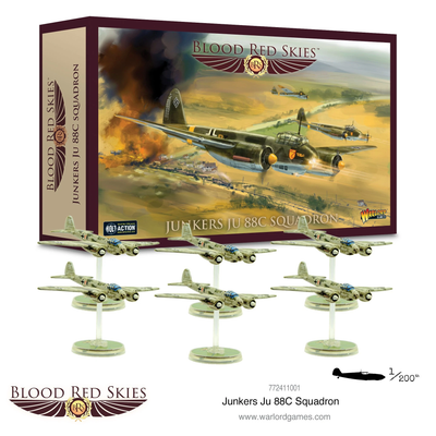 Miniatures, Blood Red Skies: Junkers Ju 88C squadron