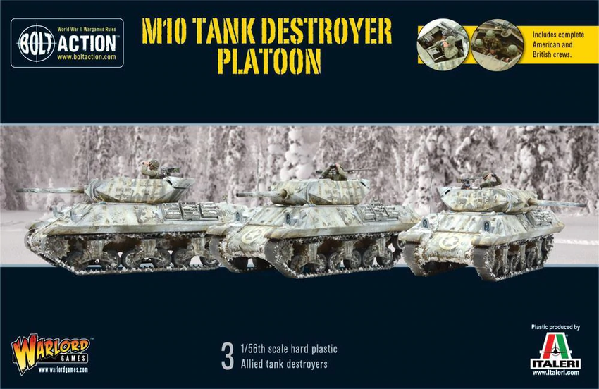 Bolt Action: M10 Tank Destroyer Platoon plastic)