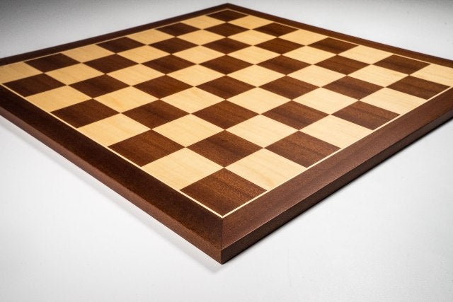 Maple and Mahogany Chess Board 50mm Squares