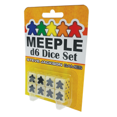 Meeple D6 Dice Set - White/Ivory
