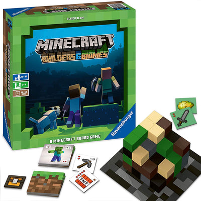 Kids Games, Minecraft: Builders & Biomes Board Game
