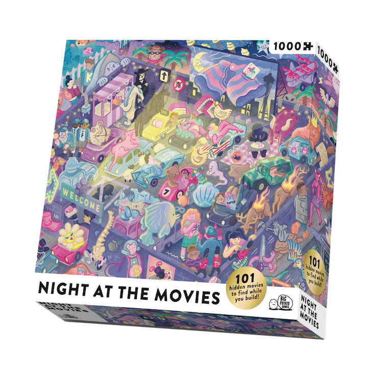 Night at the Movies Puzzle & Game - 1000pc