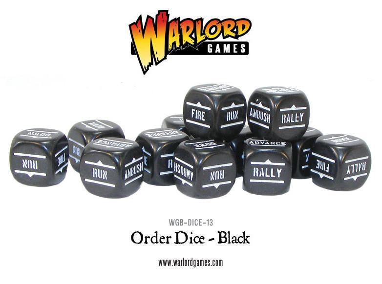 Bolt Action: Order Dice - Black